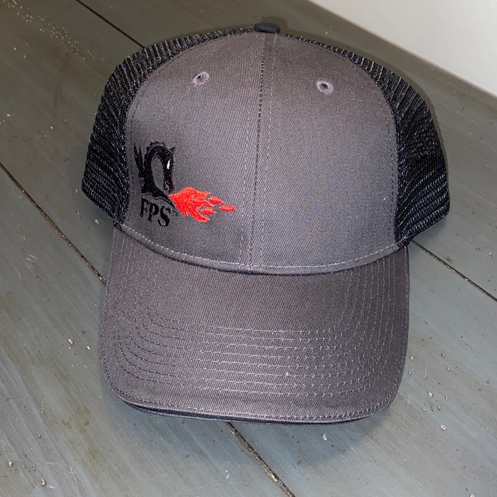 Trucker Hat with Fire Breathing dragon logo